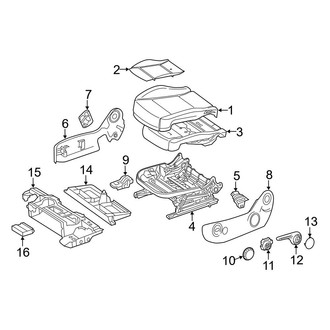 Mercedes-Benz OE - Seats & Tracks - Driver Seat Components (Seat Cushion)