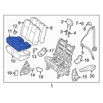 Mercedes-Benz OE - Center Seat Cover