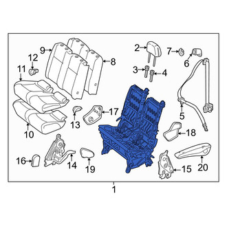 Mercedes-Benz OE - Center Seat