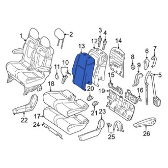 Mercedes-Benz OE - Center Left Seat Back Cushion Cover