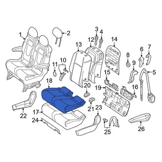 Mercedes-Benz OE - Center Left Seat Cover
