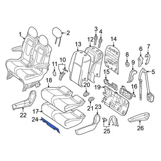 Mercedes-Benz OE - Center Front Seat Trim Panel