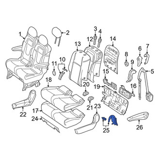 Mercedes-Benz OE - Center Left Seat Hinge Cover