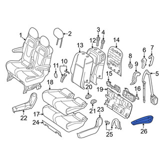 Mercedes-Benz OE - Center Left Seat Armrest