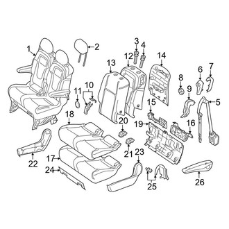 Mercedes-Benz OE - Seats & Tracks - Second Row Seats (2 Passenger, Covers & Components Luxury)