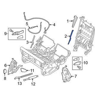 Mercedes-Benz OE - Center Upper Seat Frame Trim Panel
