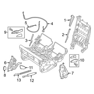 Mercedes-Benz OE - Seats & Tracks - Second Row Seats (2 Passenger, Latches & Components Luxury)