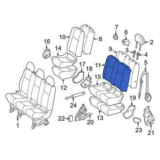 Mercedes-Benz OE - Center Seat Back Cushion Cover