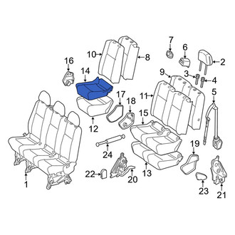 Mercedes-Benz OE - Center Right Seat Cover