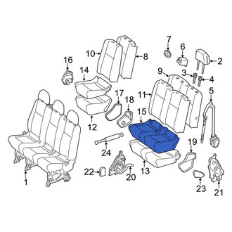 Mercedes-Benz OE - Center Left Seat Cover