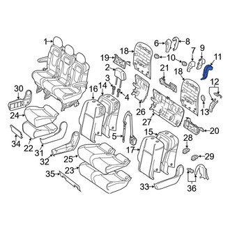 Mercedes-Benz OE - Center Upper Seat Belt Trim Bezel
