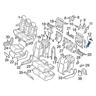 Mercedes-Benz OE - Center Left Seat Trim Panel