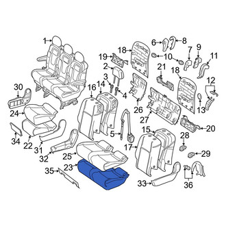 Mercedes-Benz OE - Center Left Seat Cushion Foam