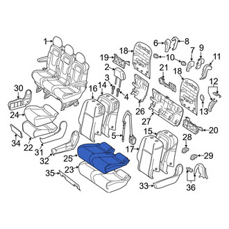 Mercedes-Benz OE - Center Left Seat Cover