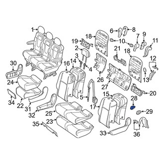 Mercedes-Benz OE - Center Right Child Restraint Anchor Plate