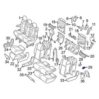 Mercedes-Benz OE - Center Left Child Restraint Anchor Plate