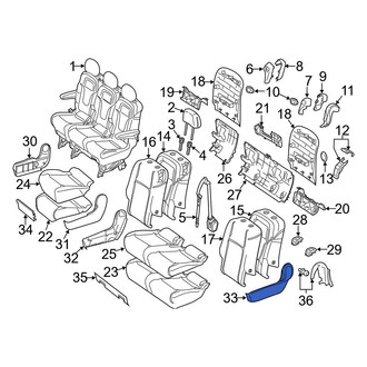 Mercedes-Benz OE - Center Left Seat Trim Panel
