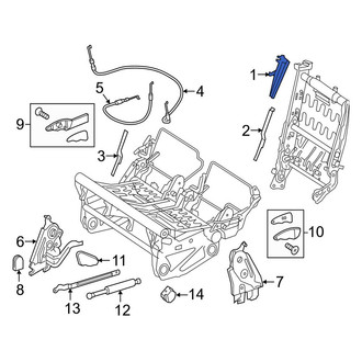 Mercedes-Benz OE - Center Seat Belt Guide Bracket
