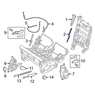 Mercedes-Benz OE - Center Upper Seat Frame Trim Panel