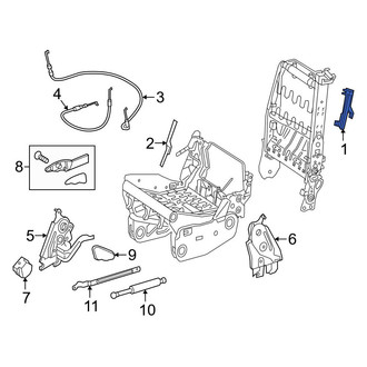 Mercedes-Benz OE - Center Seat Belt Guide Bracket
