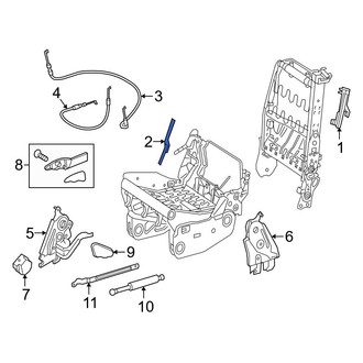 Mercedes-Benz OE - Center Right Seat Frame Trim Panel