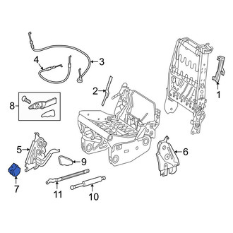Mercedes-Benz OE - Center Seat Latch Cover