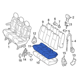 Mercedes-Benz OE - Rear Seat Cover