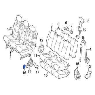 Mercedes-Benz OE - Center Seat Latch Cover