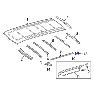 Mercedes-Benz OE - Roof Side Rail Bracket