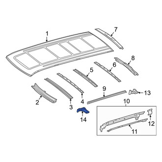 Mercedes-Benz OE - Roof Panel Bracket