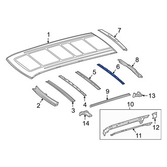 Mercedes-Benz OE - Rear Roof Bow