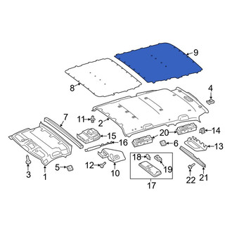Mercedes-Benz OE - Rear Roof Insulator
