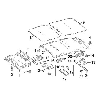 Mercedes-Benz OE - Roof - Interior Trim (Headliner & Components)