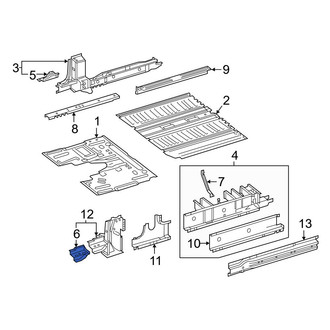 Mercedes-Benz OE - Left Frame Side Member Reinforcement