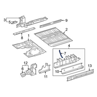 Mercedes-Benz OE - Frame Side Member Brace