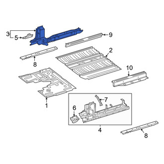 Mercedes-Benz OE - Right Frame Side Member Assembly
