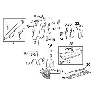 Mercedes-Benz OE - Pillars, Rocker & Floor - Interior Trim
