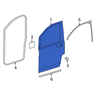 Mercedes-Benz OE - Front Right Door Shell