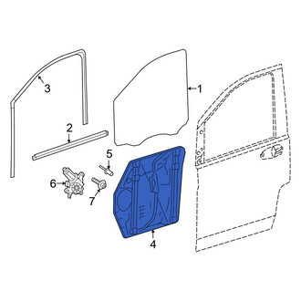 Mercedes-Benz OE - Right Window Regulator
