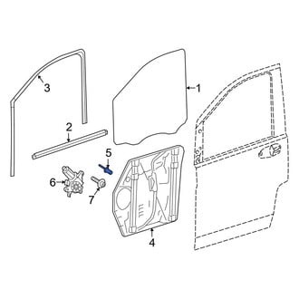 Mercedes-Benz OE - Window Regulator Rivet