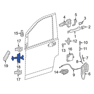 Mercedes-Benz OE - Front Door Check