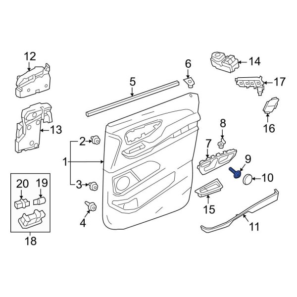 Interior Door Handle Screw