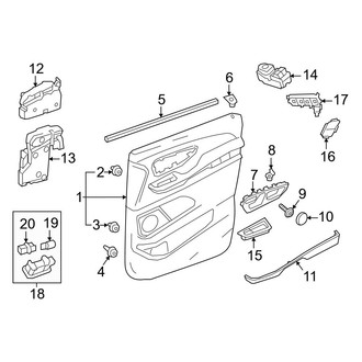 Mercedes-Benz OE - Front Door - Interior Trim