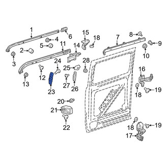 Mercedes-Benz OE - Left Lower Inner Sliding Door Roller