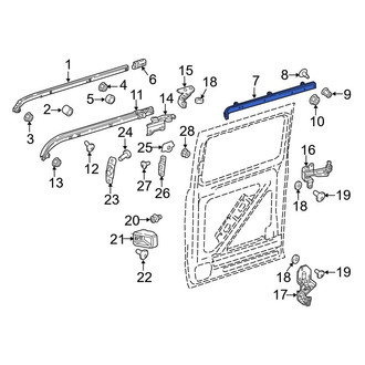 Mercedes-Benz OE - Left Center Sliding Door Track