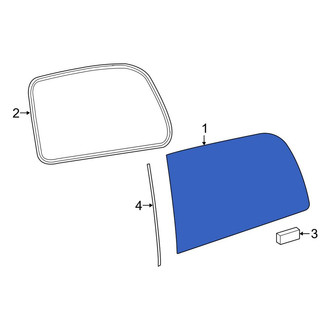 Mercedes-Benz OE - Rear Right Quarter Glass