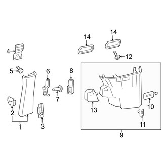 Mercedes-Benz OE - Side Panel - Interior Trim (Passenger Side, Passenger Van, Upper Trim), (Mini Passenger Van)