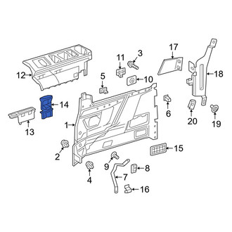 Mercedes-Benz OE - Right Interior Quarter Panel Cup Holder
