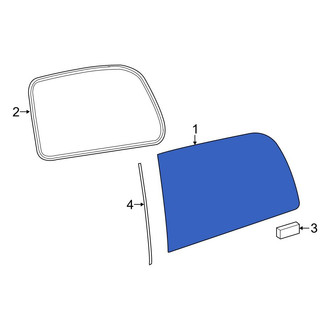 Mercedes-Benz OE - Rear Left Quarter Glass