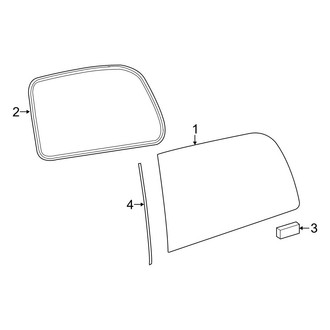 Mercedes-Benz OE - Side Panel - Glass (Driver Side)